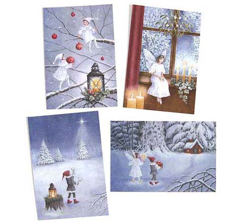 クリスマスカード4枚セット